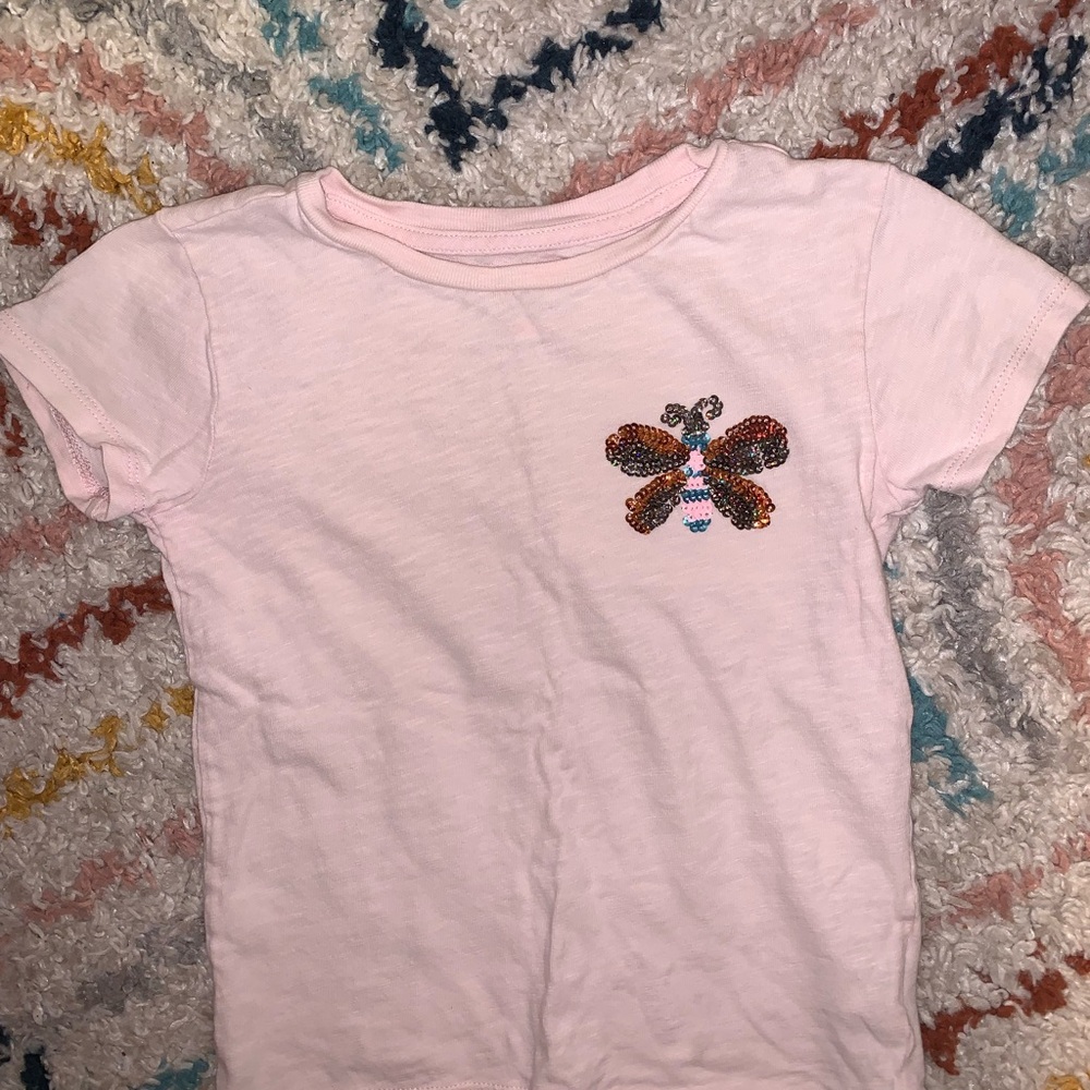 Crewcuts Pink Short Sleeve Tee Vibrant and Stylish